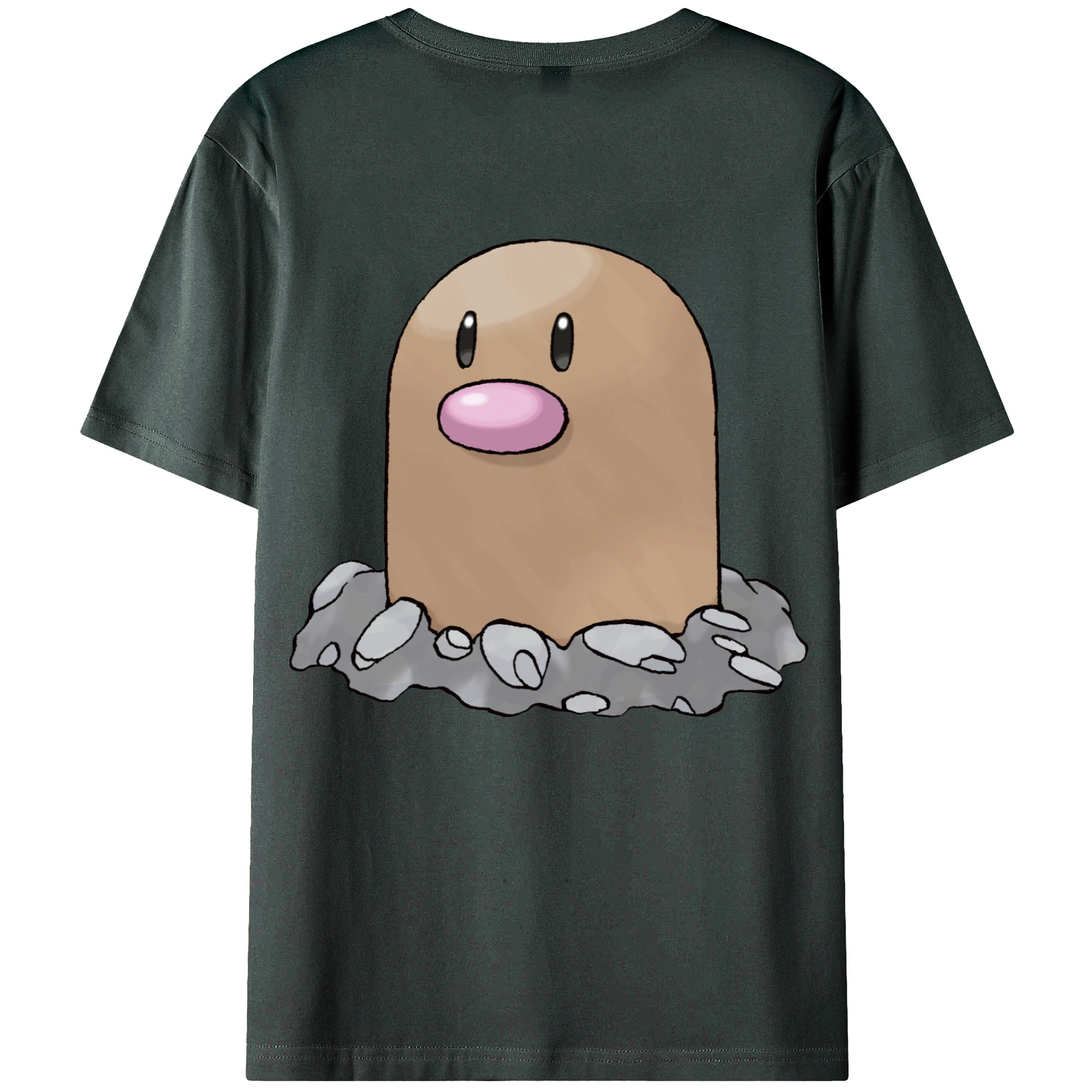 （画像用） ポケットモンスター Pokémon 綿100％ メンズ半袖Tシャツ（バックプリント） 通気性
